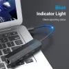 Hub USB 2.0 Vention 3 porte con adattatore Ethernet 100M, host USB 2.0, 4 porte, nero