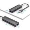Hub USB 2.0 Vention 3 porte con adattatore Ethernet 100M, host USB 2.0, 4 porte, nero