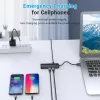 Hub USB 2.0 Vention 3 porte con adattatore Ethernet 100M, host USB 2.0, 4 porte, nero