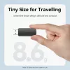 Vention CLGB0 lettore di schede 2 in 1, USB 3.0 A, SD + TF, doppia lettera di unità, nero