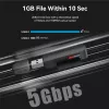 Vention CLGB0 lettore di schede 2 in 1, USB 3.0 A, SD + TF, doppia lettera di unità, nero