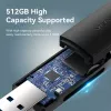 Vention CLGB0 lettore di schede 2 in 1, USB 3.0 A, SD + TF, doppia lettera di unità, nero