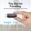 Lettore di schede Vention 2 in 1 USB 3.0 A SD+TF, USB 3.2 Gen 1, 5000 Mbit/s, nero