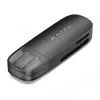 Lettore di schede Vention 2 in 1 USB 3.0 A SD+TF, USB 3.2 Gen 1, 5000 Mbit/s, nero