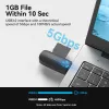 Lettore di schede Vention 2 in 1 USB 3.0 A SD+TF, USB 3.2 Gen 1, 5000 Mbit/s, nero