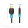 Cavo HDMI Vention 2 m, HDMI 2.0, 18 Gbit/s, 4K@60Hz, HDR, ARC, Ethernet, nero