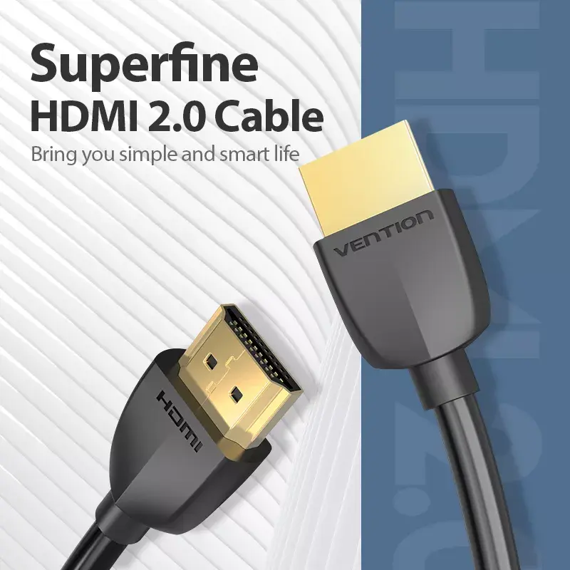 Vention cavo HDMI portatile 1M nero 2.0 18 Gbit/s