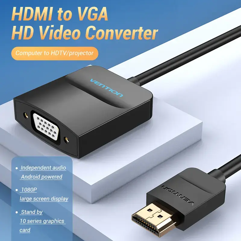 Convertitore Vention HDMI a VGA 0,15 m nero HDMI Type-A VGA