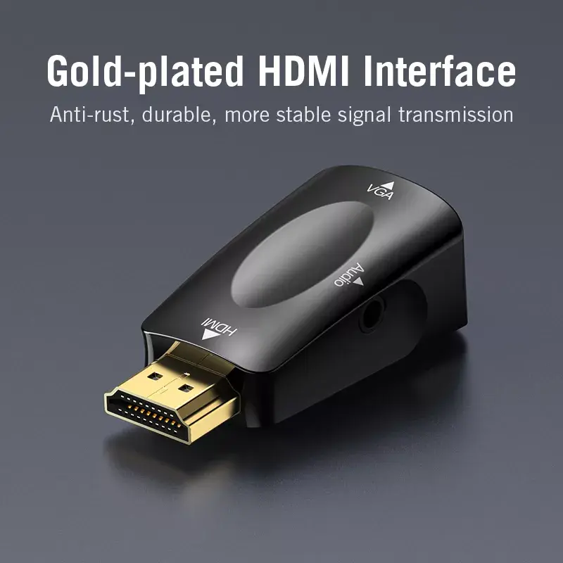 Vention AIDB0 convertitore da HDMI a VGA, audio da 3,5 mm