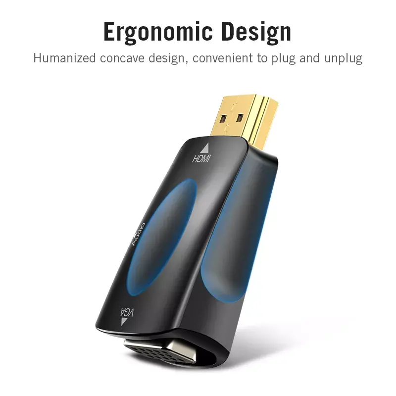 Vention AIDB0 convertitore da HDMI a VGA, audio da 3,5 mm