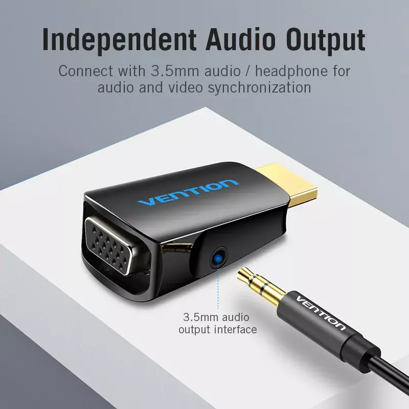Vention AIDB0 convertitore da HDMI a VGA, audio da 3,5 mm