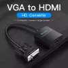 Convertitore VGA a HDMI Vention 0,15 m nero VGA HDMI Micro-USB audio