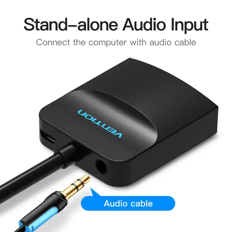 Convertitore VGA a HDMI Vention 0,15 m nero VGA HDMI Micro-USB audio