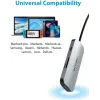 Docking station Vention USB-C a HDMI USB 3.0x3 SD TF PD 100W grigio