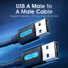 Vention COJBH cavo USB 2.0, USB-A maschio – USB-A maschio, 2 m, 2 A, nero
