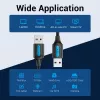 Vention COJBH cavo USB 2.0, USB-A maschio – USB-A maschio, 2 m, 2 A, nero