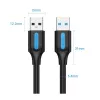 Vention CONBD cavo USB 3.0, USB-A maschio – USB-A maschio, 0,5 m, PVC, nero