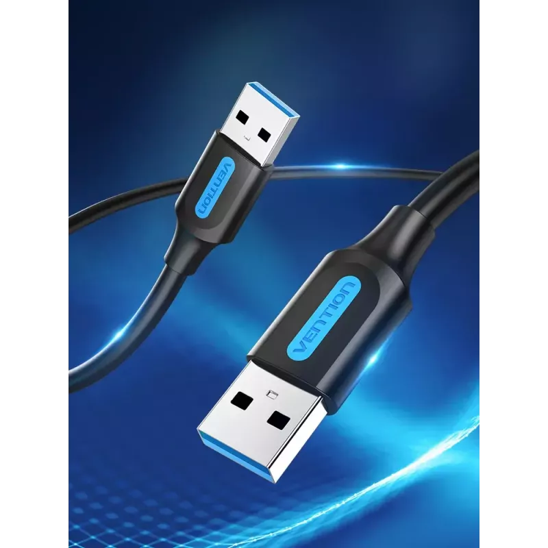 Vention CONBD cavo USB 3.0, USB-A maschio – USB-A maschio, 0,5 m, PVC, nero