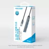Vention CKOHB mini hub USB 3.0 4 in 1, 1x USB 3.0 + 3x USB 2.0, 5 Gbps, 0,15 m, alluminio, grigio