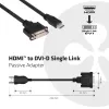 Adattatore passivo CLUB3D HDMI a DVI Single Link 0,40 m HDMI DVI