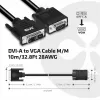 Cavo DVI-A a VGA M/M CLUB3D CAC-1243 3m 28 AWG nero