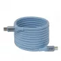 Club 3D CAC-3030 cavo USB-C Magnetic-Coil, 240 W PD3.1, bidirezionale, ricarica rapida, 2 m (6,56 ft), blu