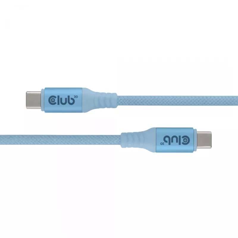 Club 3D CAC-3030 cavo USB-C Magnetic-Coil, 240 W PD3.1, bidirezionale, ricarica rapida, 2 m (6,56 ft), blu
