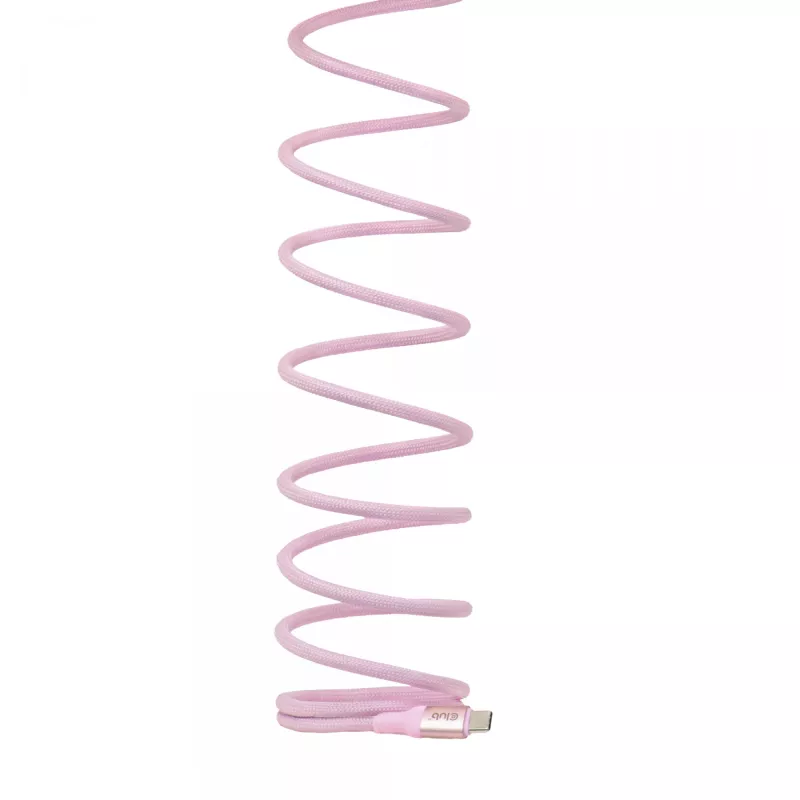 Cavo CLUB3D USB-C Magnetic-Coil 240W rosa 2m USB 2.0