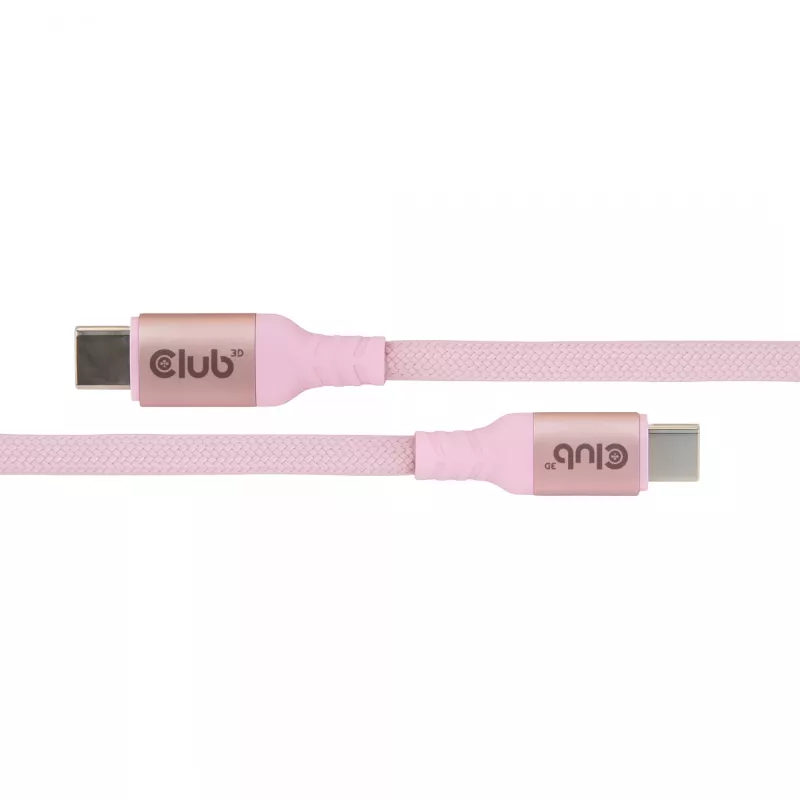 Cavo CLUB3D USB-C Magnetic-Coil 240W rosa 2m USB 2.0