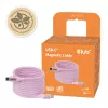 Cavo CLUB3D USB-C Magnetic-Coil 240W rosa 2m USB 2.0