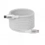 Cavo USB-C Magnetic-Coil Club 3D CAC-3032 — bianco, design a spirale magnetica per ricarica e trasferimento dati
