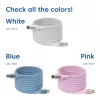 Cavo USB-C Magnetic-Coil Club 3D CAC-3032 — bianco, design a spirale magnetica per ricarica e trasferimento dati