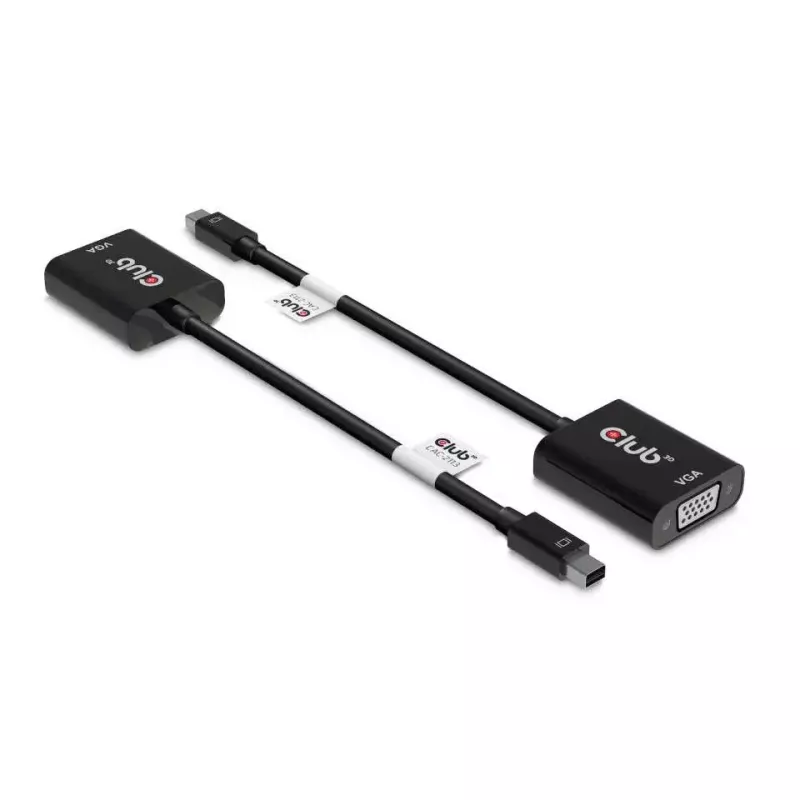 Adattatore attivo CLUB3D MiniDisplayPort™ a VGA nero M/F