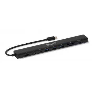 Dock portatile CLUB3D 10-in-1 USB Type-C® 10Gbps a HDMI™ 8K30Hz PD3.1 max. 140 Watt