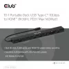 Dock portatile CLUB3D 10-in-1 USB Type-C® 10Gbps a HDMI™ 8K30Hz PD3.1 max. 140 Watt