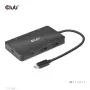 HUB CLUB3D USB Gen2 Type-C a Dual DisplayPort 4k60Hz 7-in-1