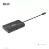 HUB CLUB3D USB Gen2 Type-C a Dual DisplayPort 4k60Hz 7-in-1