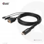 Cavo CLUB3D HDMI a VGA M/M 2m 28AWG