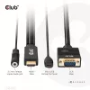Club 3D CAC-1712 cavo da HDMI a VGA M/M con alimentazione Micro-USB e audio da 3,5 mm, 2 m (6,56 ft), 28AWG