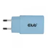 Caricabatterie CLUB3D 2 pezzi USB-C 30 Watt bianco, interno, AC, blu