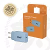 Caricabatterie CLUB3D 2 pezzi USB-C 30 Watt bianco, interno, AC, blu