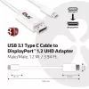 Adattatore CLUB3D cavo USB 3.1 Type-C a DisplayPort 1.2 UHD