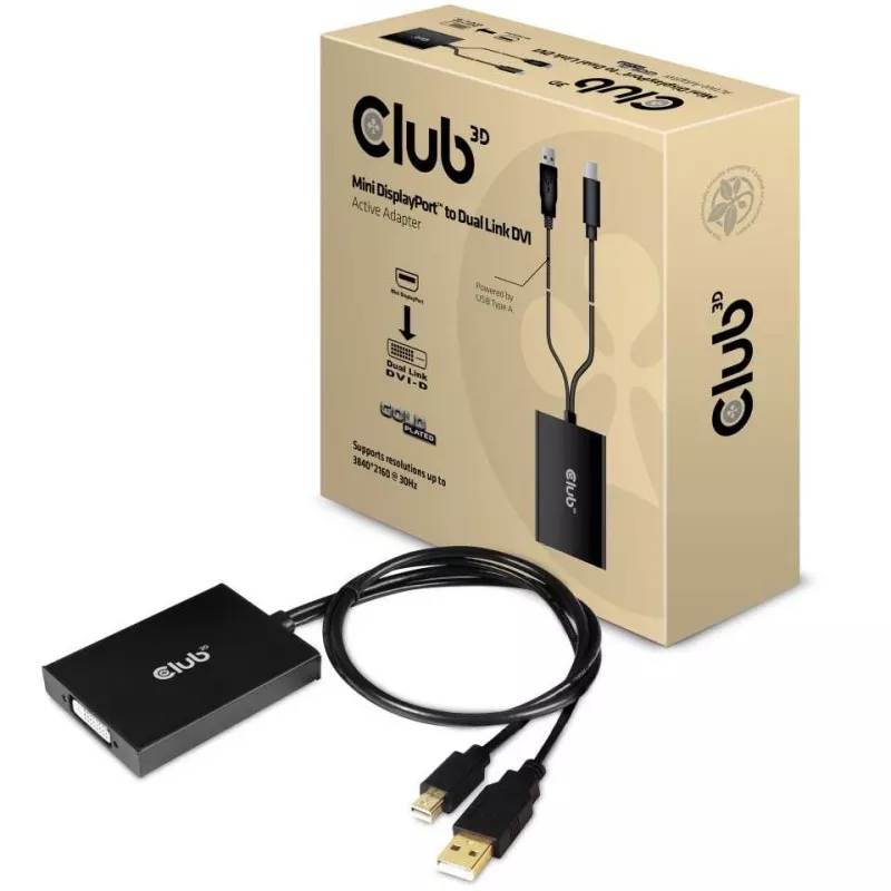 Adattatore attivo MiniDisplayPort 1.2a a Dual Link DVI-D CLUB3D CAC-1130