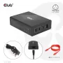 Caricabatterie da viaggio CLUB3D 132W tecnologia GaN, quattro porte USB Type-A e -C, supporto Power Delivery (PD) 3.0