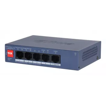 Dahua Technology CS4005-4ET1GT-36 switch di rete managed L2 Gigabit Ethernet (10/100/1000) Power over Ethernet (PoE) blu