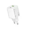 Caricabatterie da interno AC MediaRange MRMA113-2 USB-C 45W per smartphone e tablet, bianco, ingresso 100–240 V