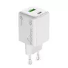 Caricabatterie da interno AC MediaRange MRMA113-2 USB-C 45W per smartphone e tablet, bianco, ingresso 100–240 V