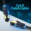 Cavo patch Vention Cat.8 SFTP 0,5 m nero RJ-45 placcatura in oro