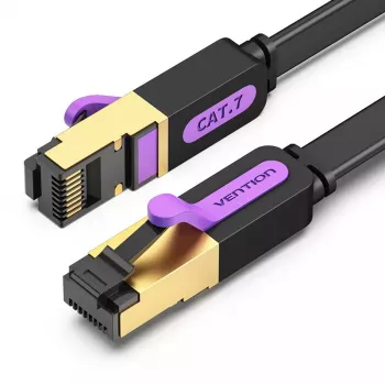 Cavo di rete Vention piatto Cat.7 patch cable 3M nero
