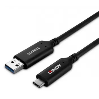 Lindy cavo ibrido in fibra ottica USB 3.2 Gen 1 tipo A a C 25 m